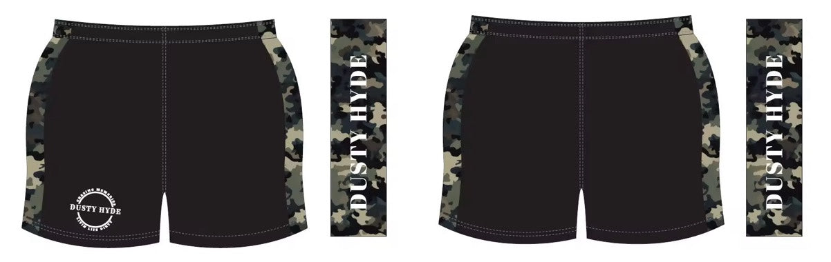 WILD Camo Rugby Shorts -Adult