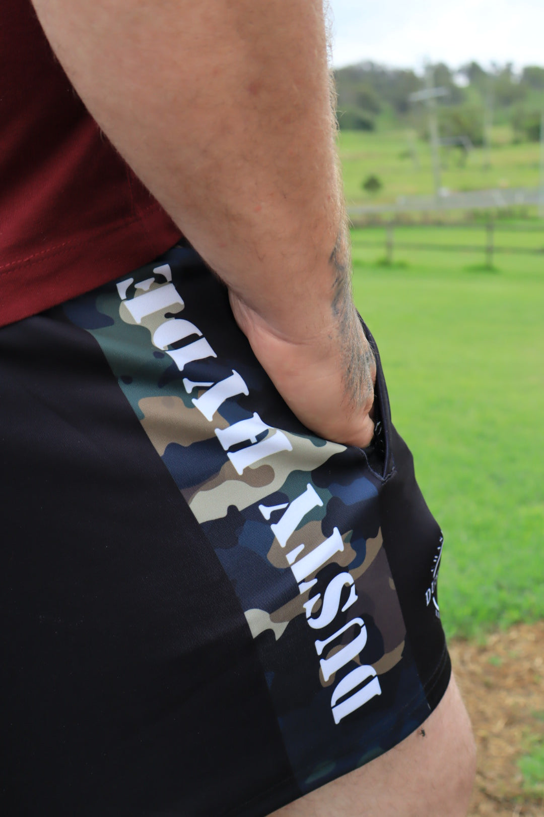 WILD Camo Rugby Shorts -Adult